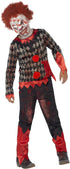 Zombie Clown Costume, Red & Green